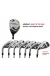 AGXGOLF GIRLS LEFT HAND XS TOUR IRON SET w3 HYBRID +5,6,7,8 & 9+PW. AVAILABLE IN TEEN, TALL AND TWEEN LENGTHS
